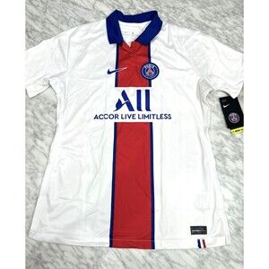 Nike Paris Saint-Germain 2020/21 Away White Soccer Jersey Women Large CD4406 101